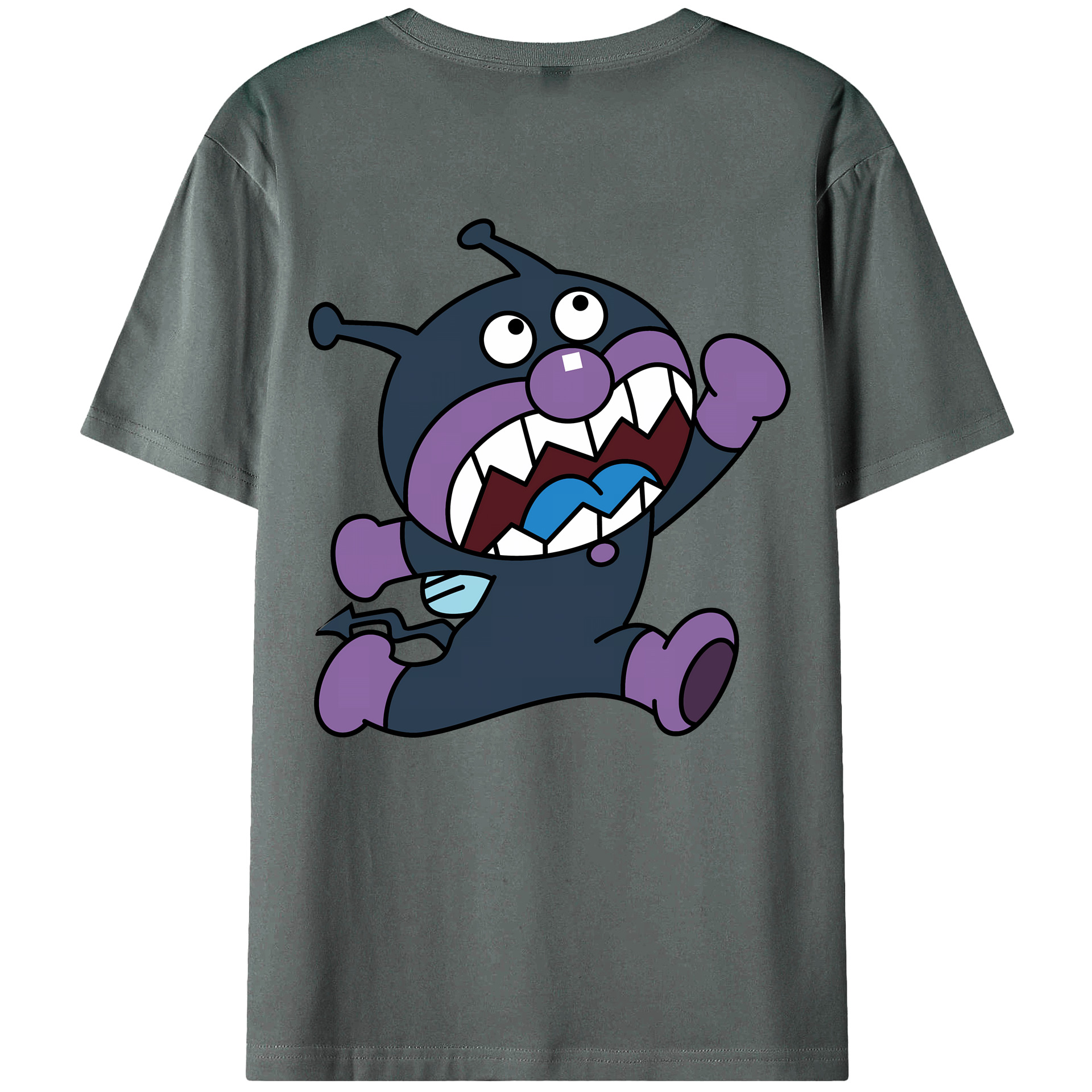 （画像用） アンパンマン Anpanman 綿100％ メンズ半袖Tシャツ（バックプリント） 通気性